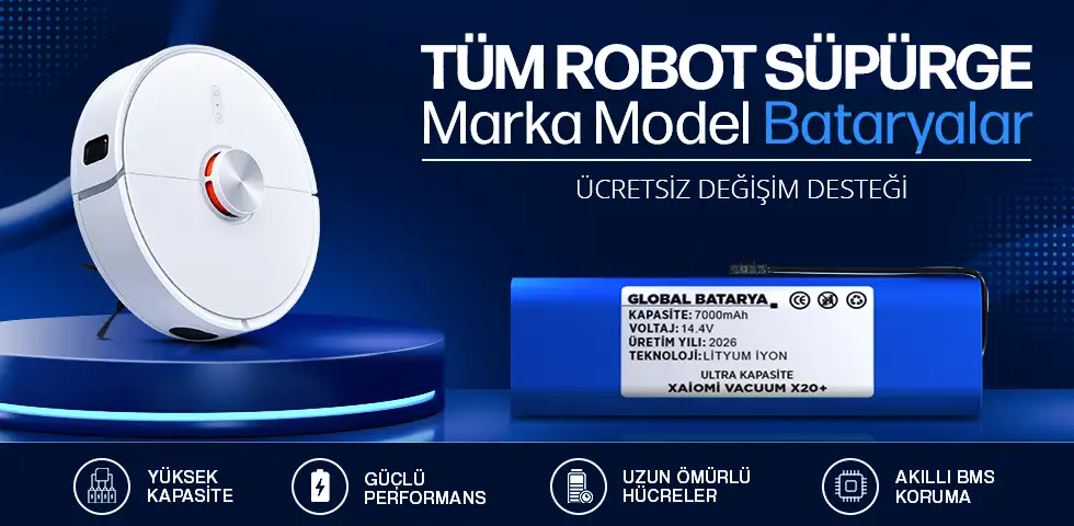 Robot Süpürge Bataryaları - Global Batarya