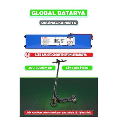 Acer AES013 Uyumlu 36V 7.8Ah Elektrikli Scooter Bataryası Li-ion Pil Orijinal Kapasite