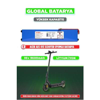 Acer AES013 Uyumlu Elektrikli Scooter Bataryası 36v 9600mAh Li-ion Pil (Yüksek Kapasite)